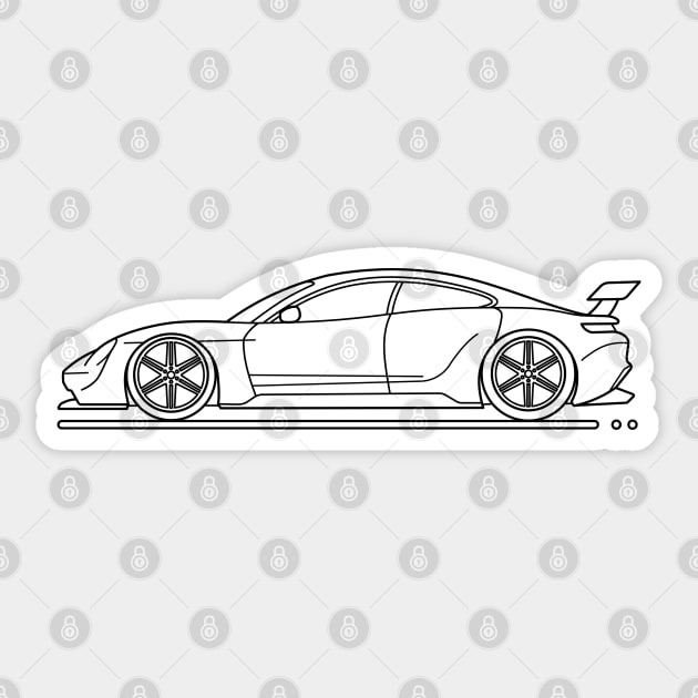 supercar blue Artline B Sticker by garistipis